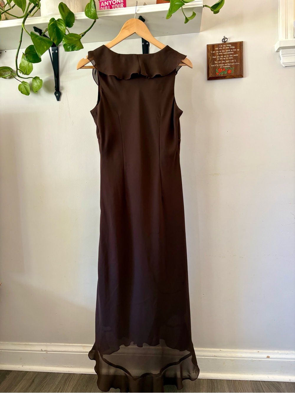 Jessica Brown Ruffle-Front Maxi Dress - Picture 3 of 3